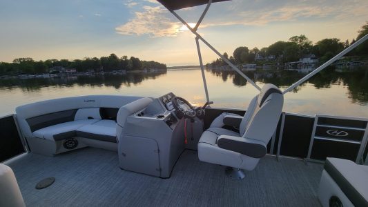 a boat on a body of water
