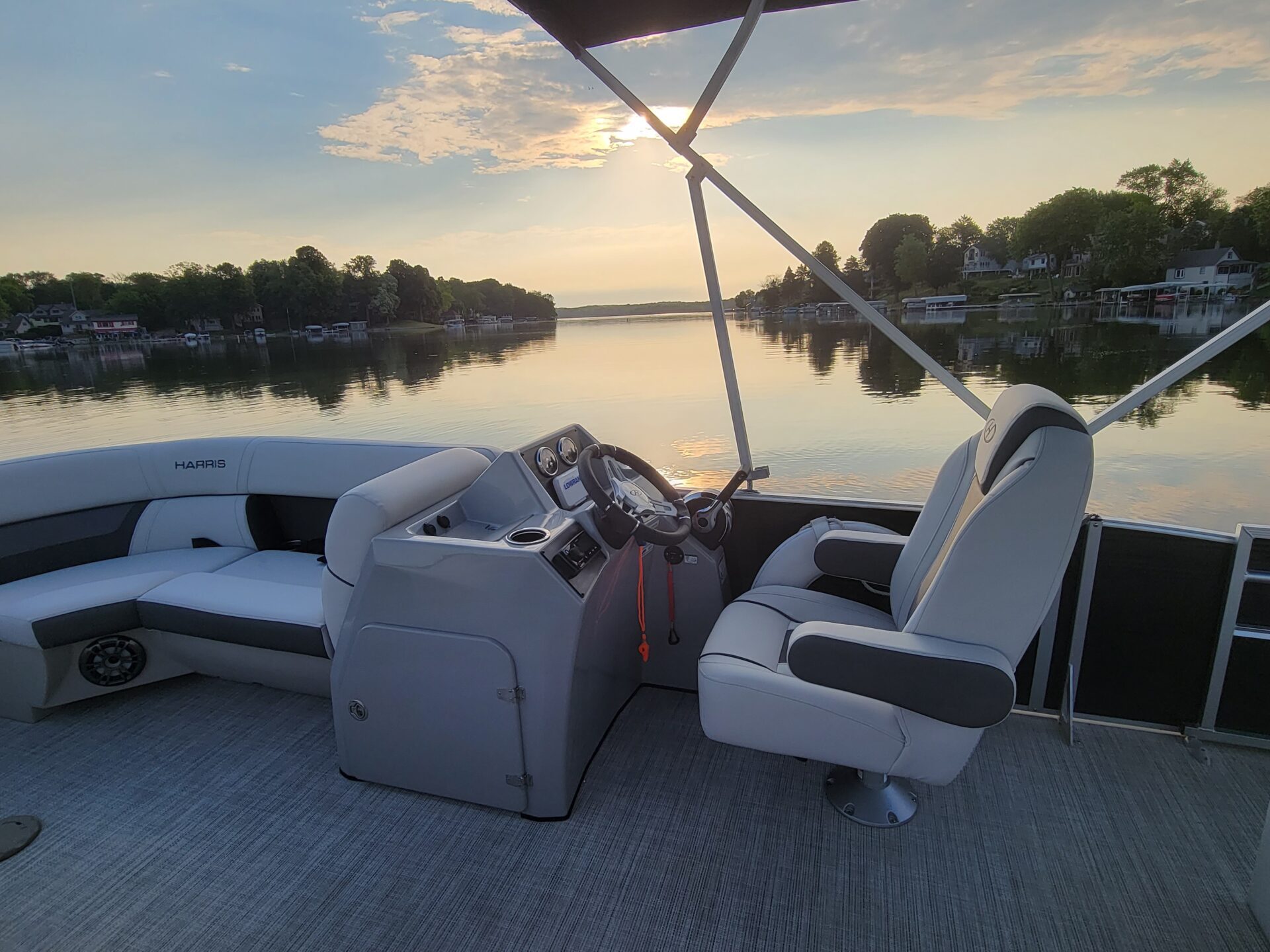 a boat on a body of water