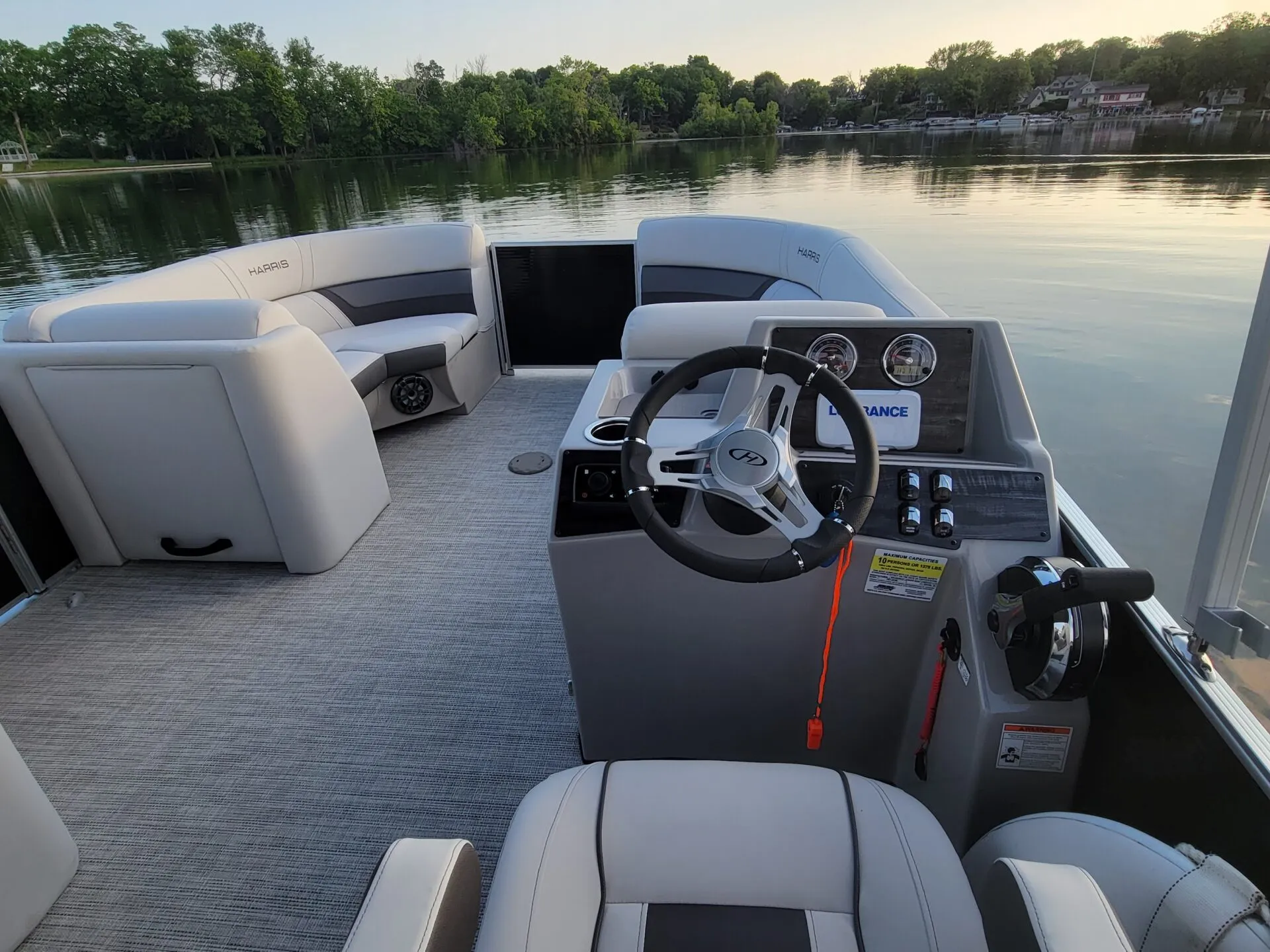 a boat parked next to a body of water