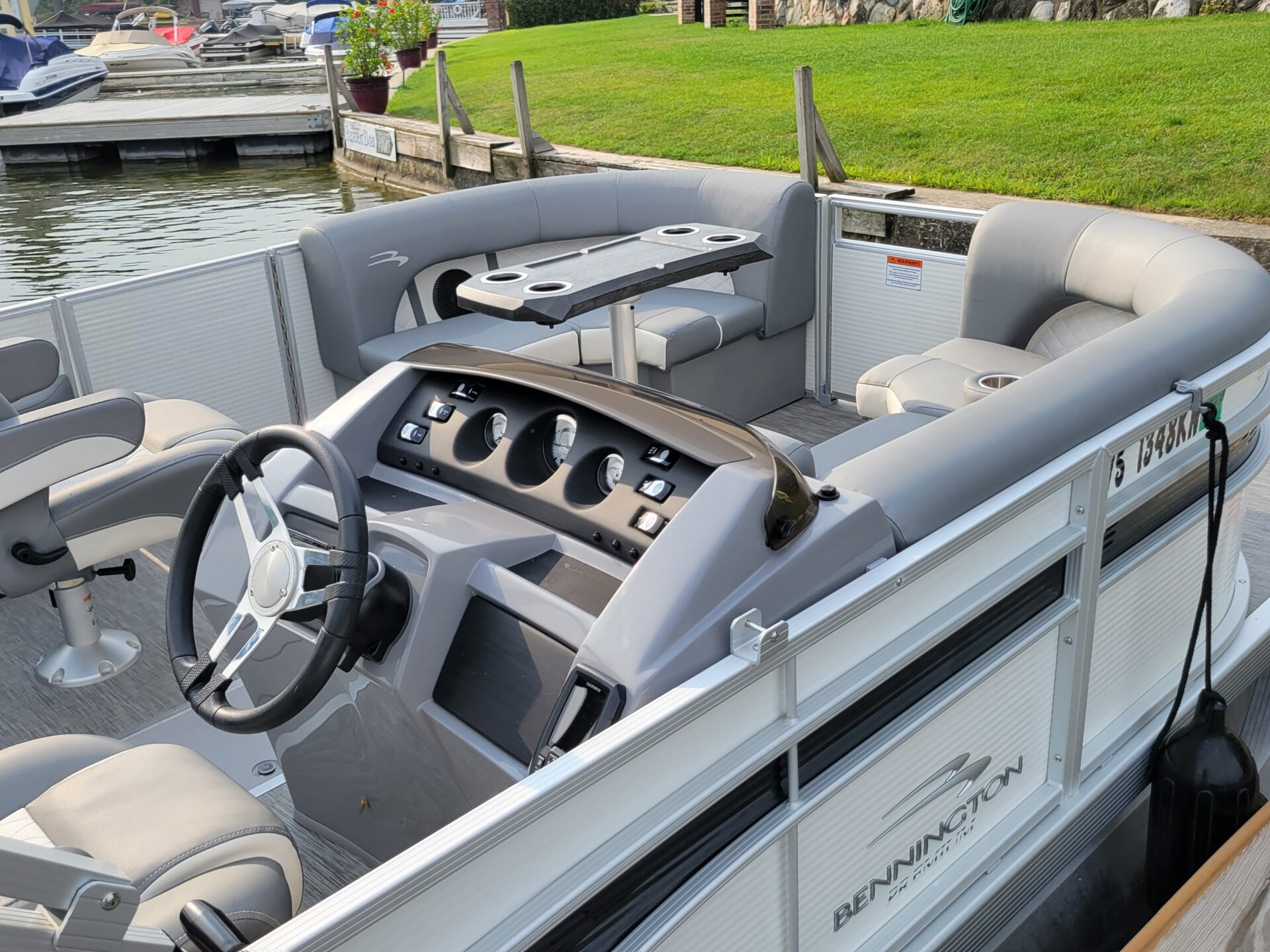 a boat sitting on top of a car